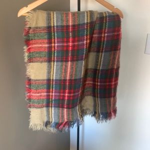 Blanket style winter scarf